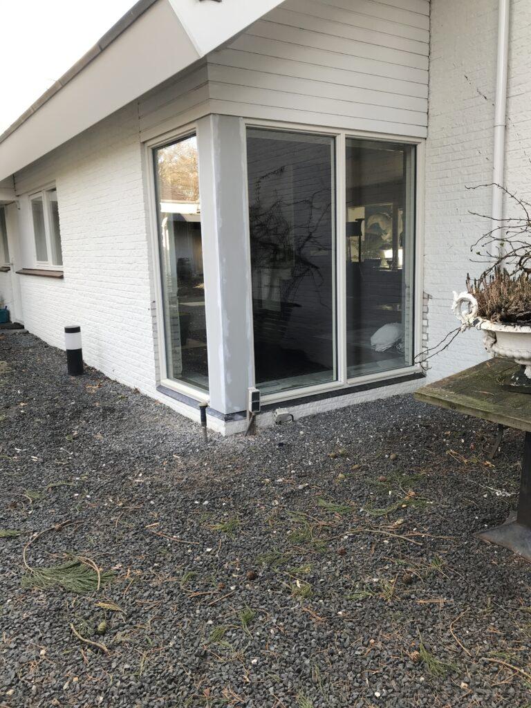 Nieuwe kozijnindeling voorgevel